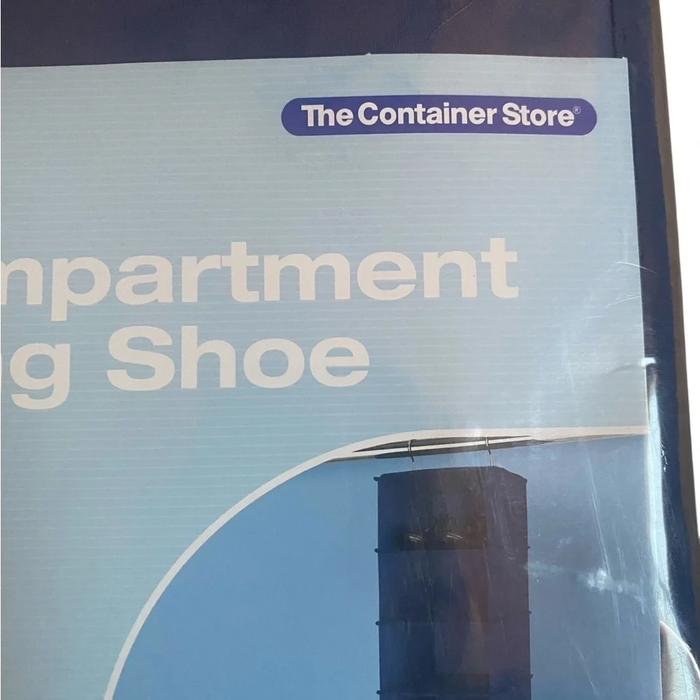 The Container Store Indigo 10-Compartment Hanging Shoe Bag